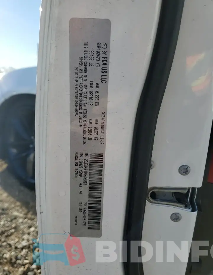 2C3CDXGJ0KH753913 Photo# 12