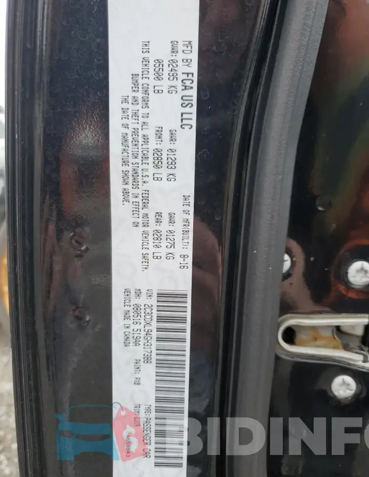 2C3CDXL94GH317388 Photo# 12