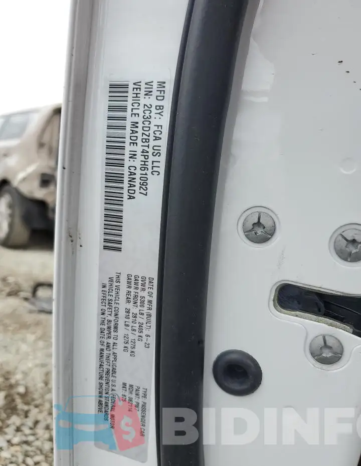 2C3CDZBT4PH610927 Photo# 13