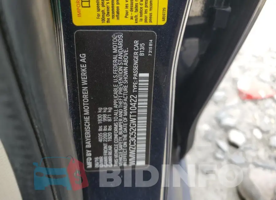 WMWZC3C52GWT10422 Photo# 12