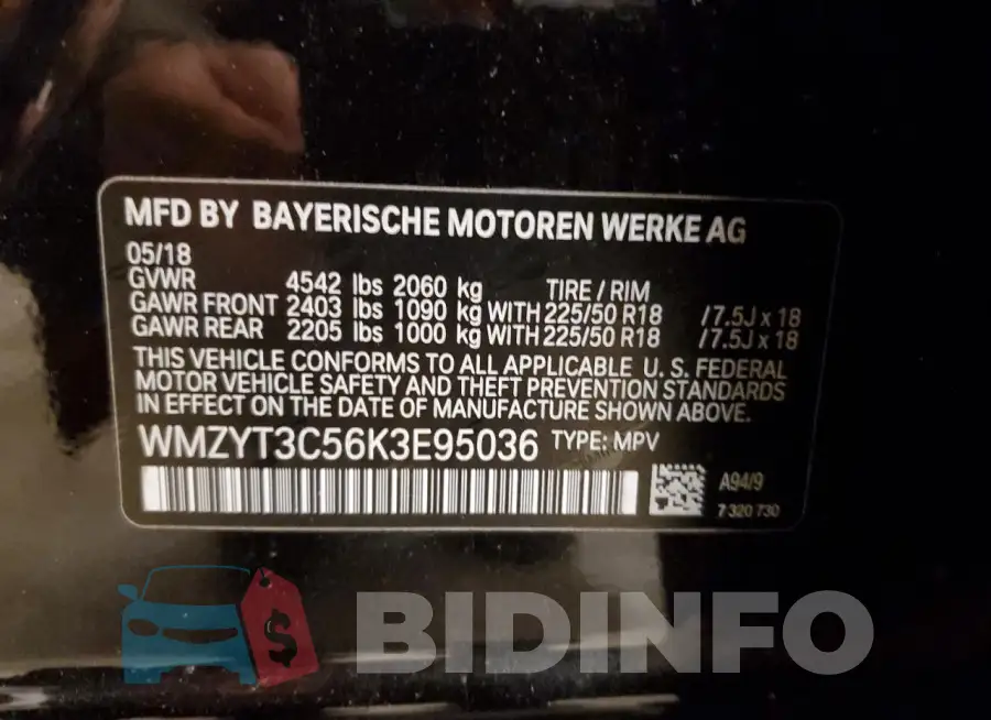 WMZYT3C56K3E95036 Photo# 12