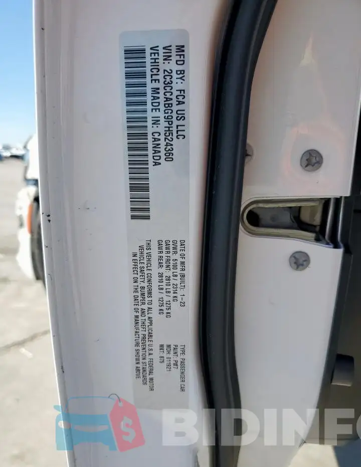 2C3CCABG9PH524360 Photo# 12