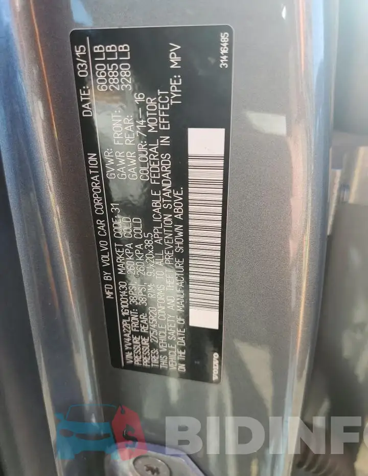 YV4A22PL1G1001430 Photo# 13