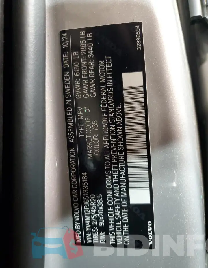 YV4M12PJ6S1335184 Photo# 13