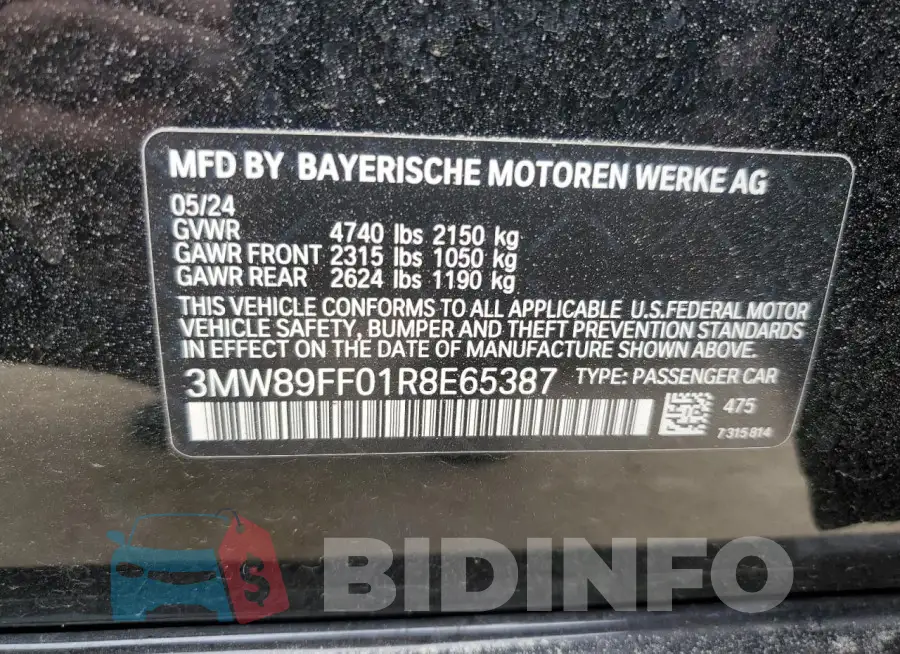 3MW89FF01R8E65387 Photo# 12