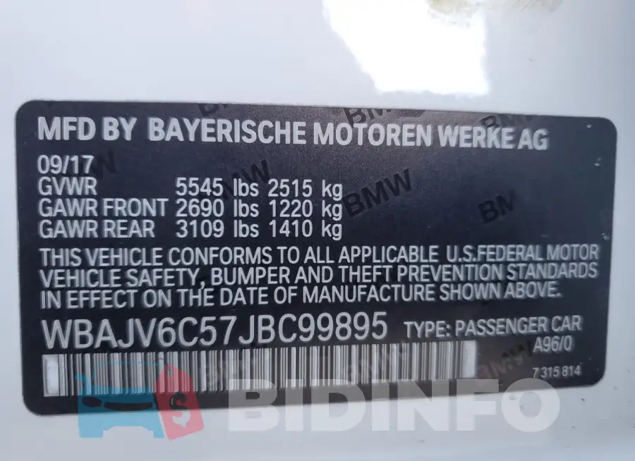 WBAJV6C57JBC99895 Photo# 12