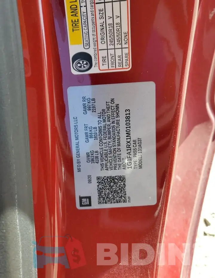 1G1FA1RX1M0103813 Photo# 12