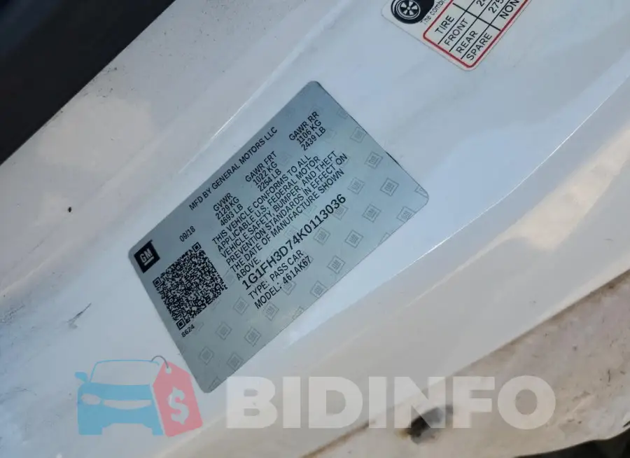 1G1FH3D74K0113036 Photo# 13