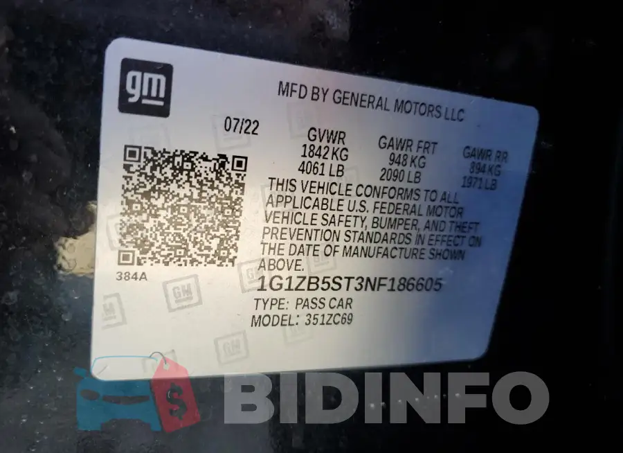 1G1ZB5ST3NF186605 Photo# 12