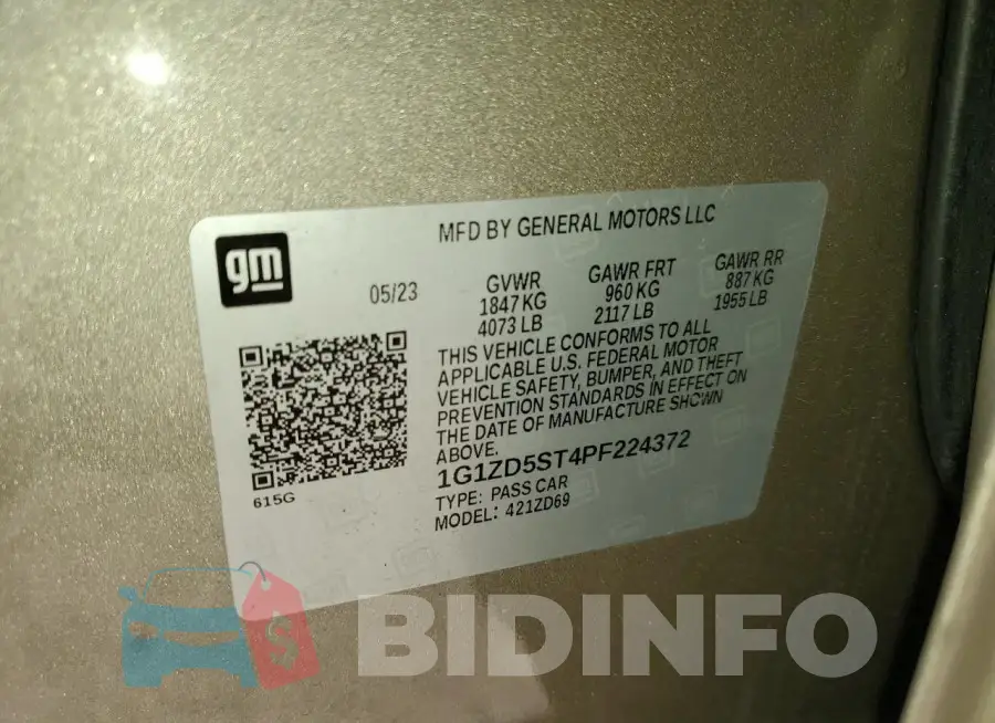 1G1ZD5ST4PF224372 Photo# 12