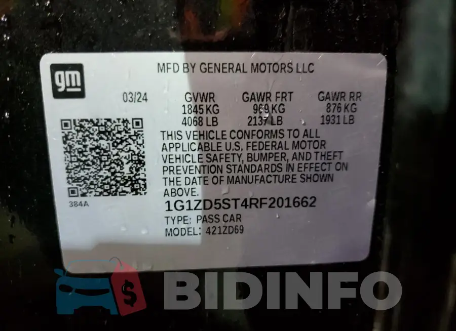 1G1ZD5ST4RF201662 Photo# 12