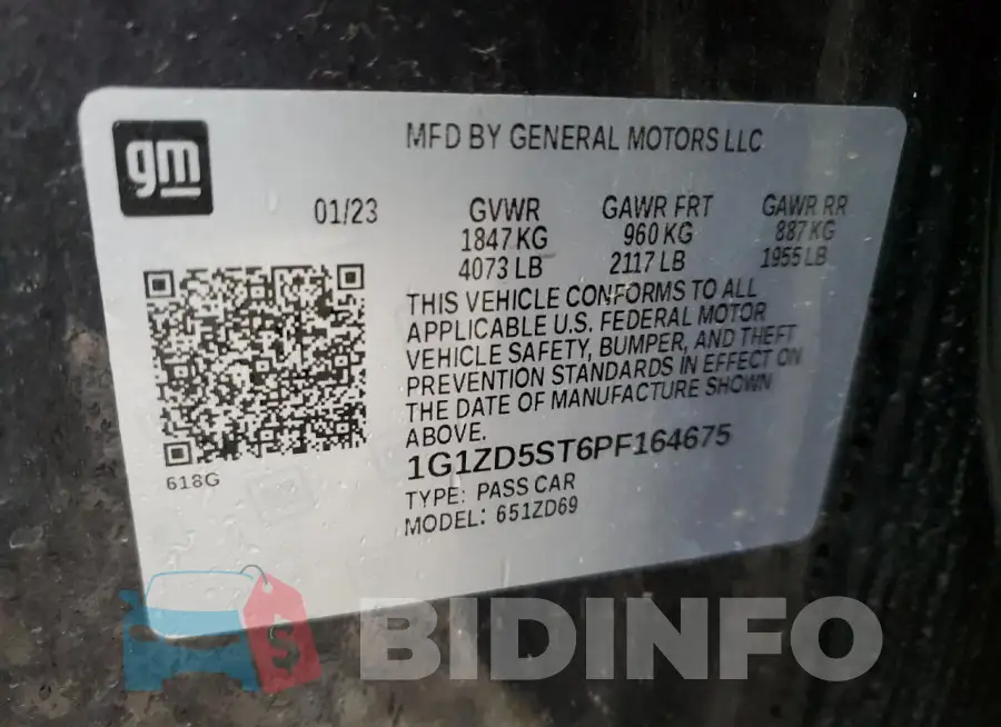 1G1ZD5ST6PF164675 Photo# 13