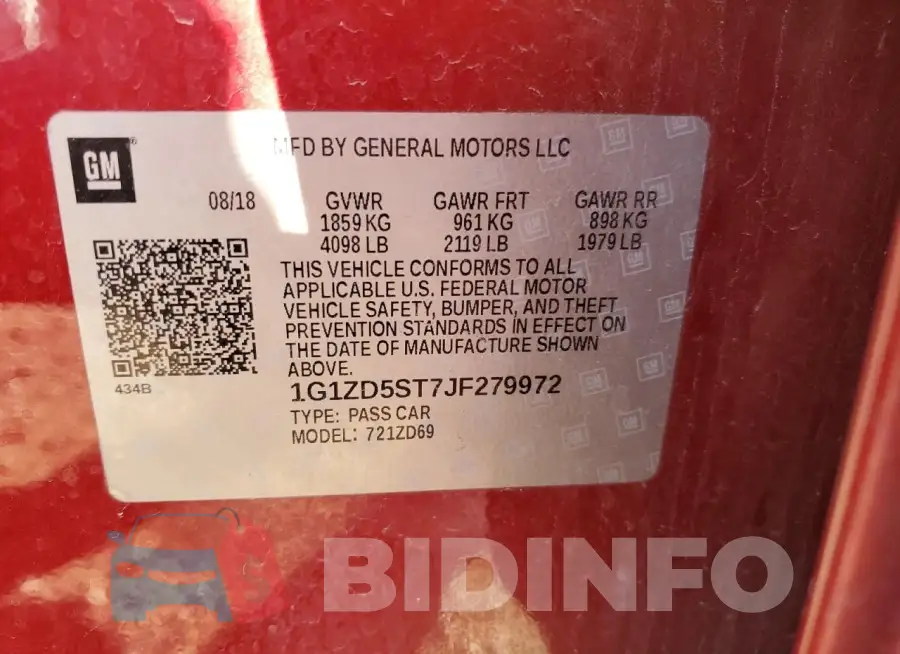 1G1ZD5ST7JF279972 Photo# 12