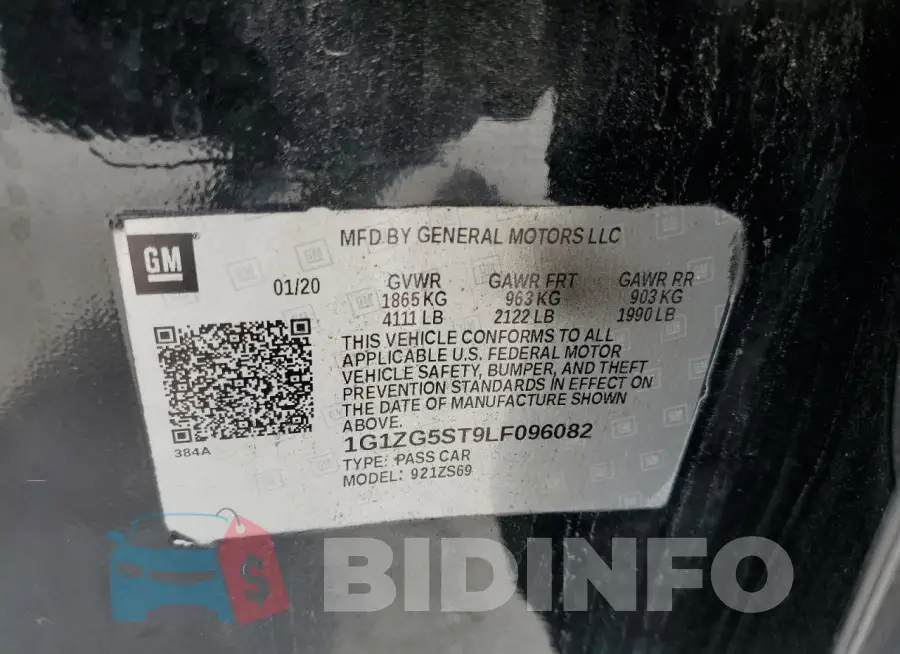 1G1ZG5ST9LF096082 Photo# 12