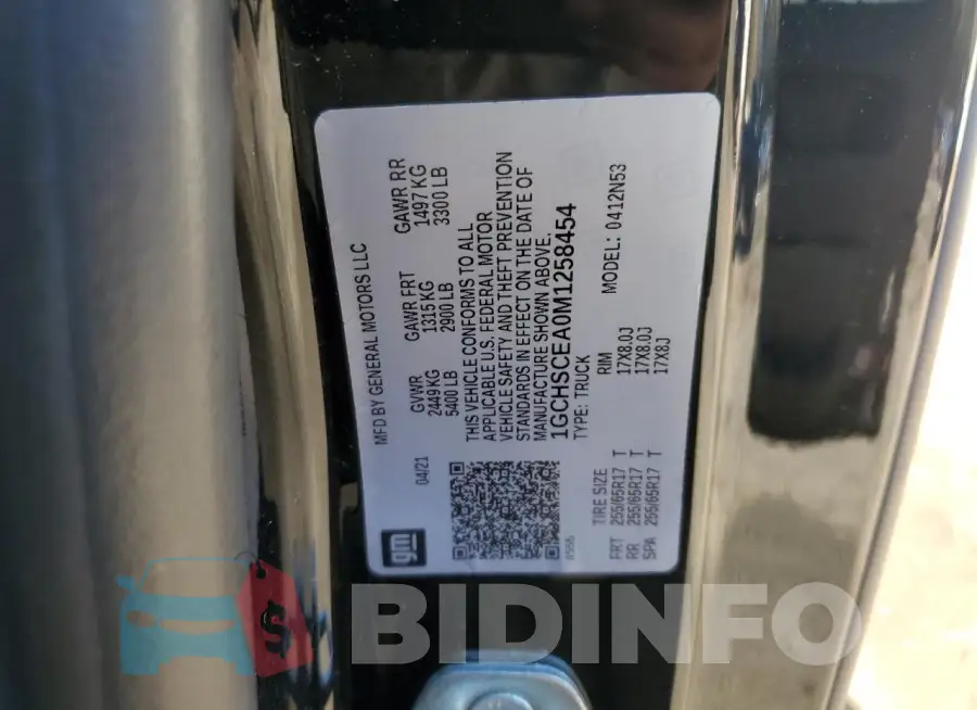 1GCHSCEA0M1258454 Photo# 12