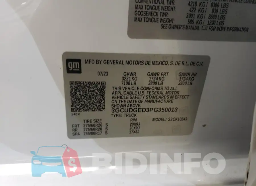 3GCUDGED3PG350013 Photo# 12