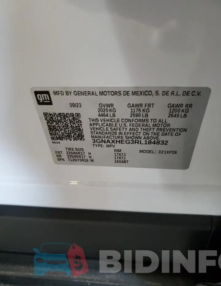 3GNAXHEG3RL184832 Photo# 13