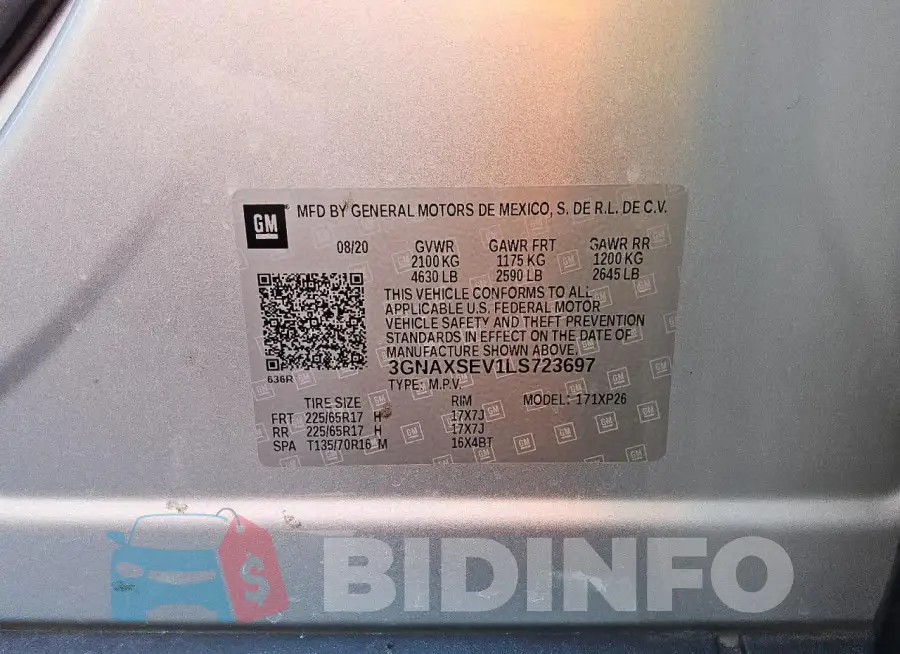 3GNAXSEV1LS723697 Photo# 13