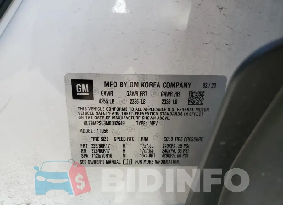 KL79MPSL3MB002649 Photo# 13