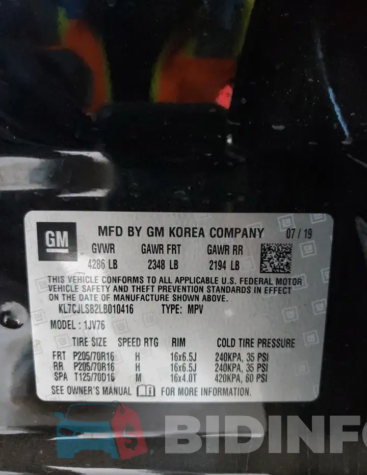 KL7CJLSB2LB010416 Photo# 13