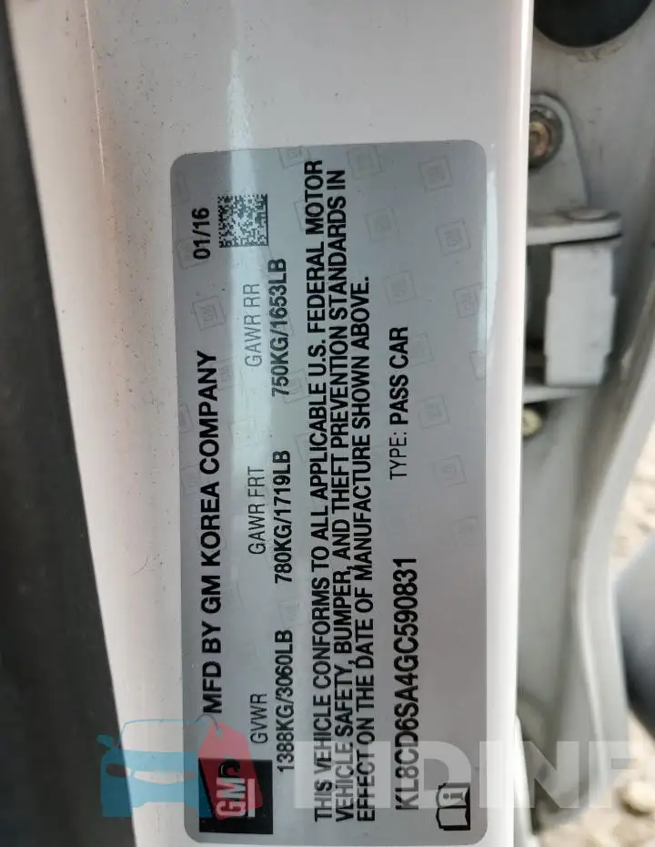 KL8CD6SA4GC590831 Photo# 12