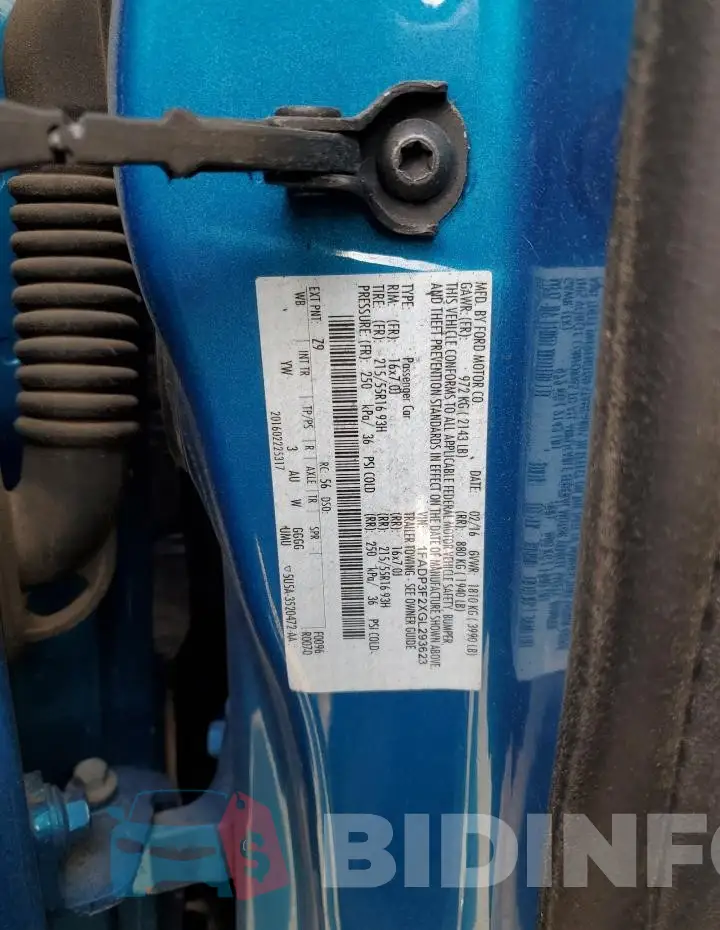 1FADP3F2XGL293623 Photo# 12