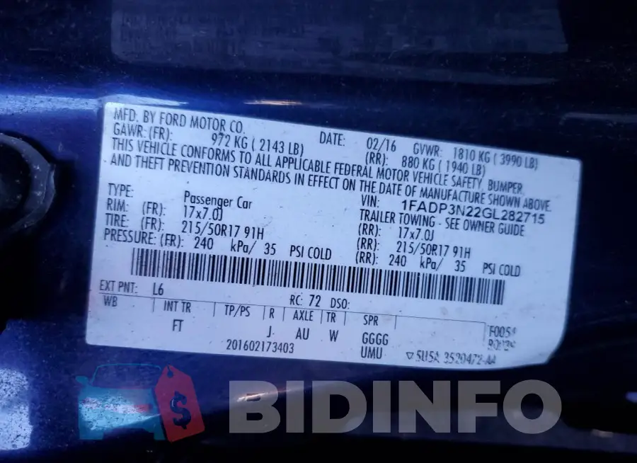 1FADP3N22GL282715 Photo# 12