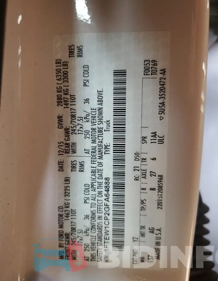 1FTEW1CP2GFA64888 Photo# 12