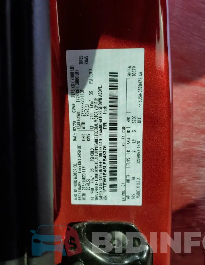 1FTEW1E45LFB48376 Photo# 12
