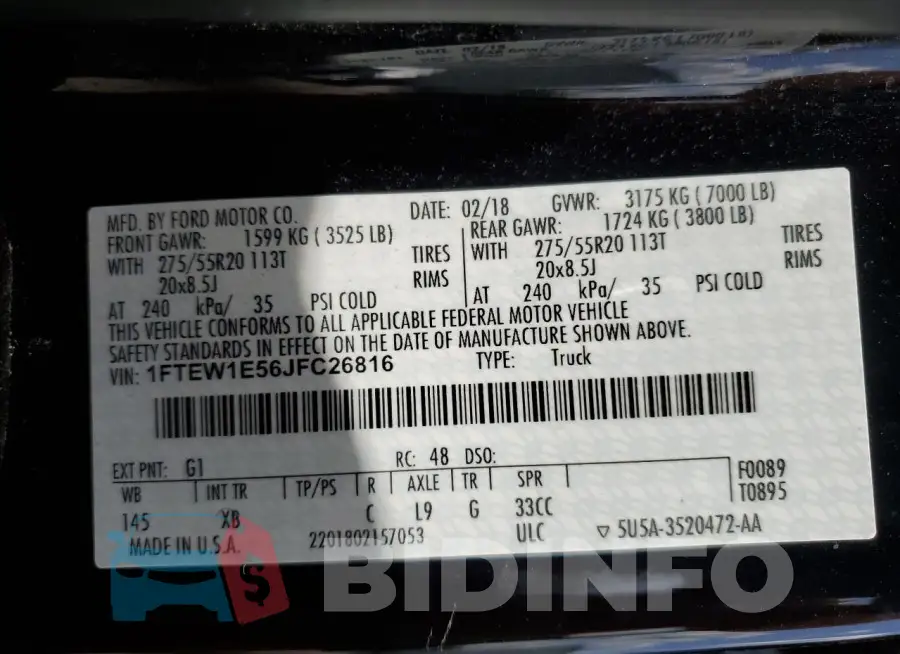1FTEW1E56JFC26816 Photo# 12