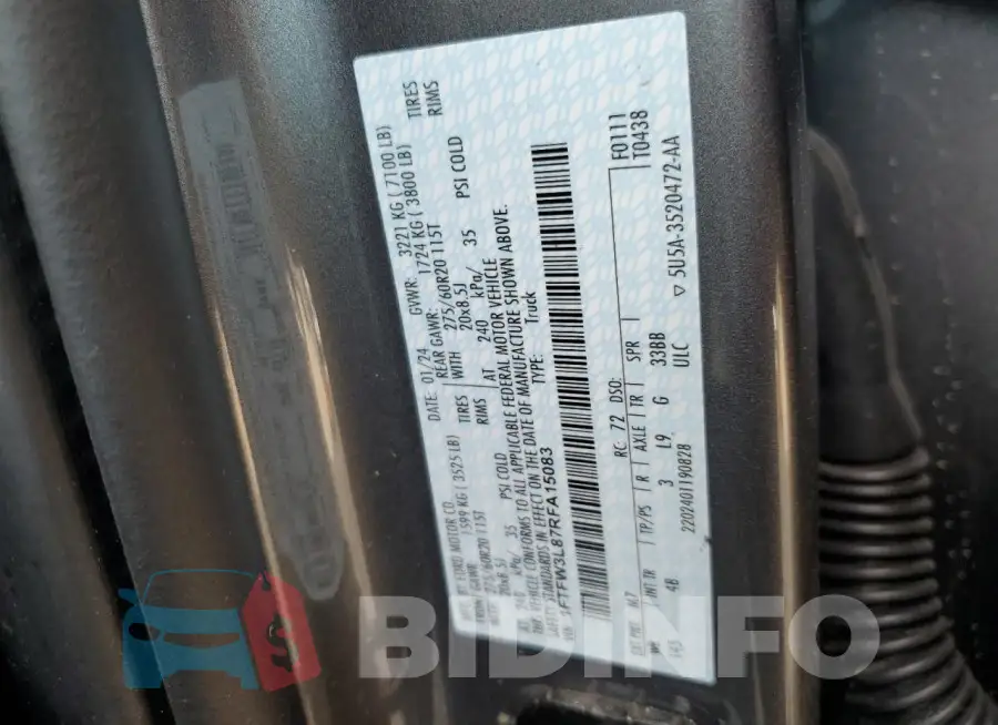 1FTFW3L87RFA15083 Photo# 12