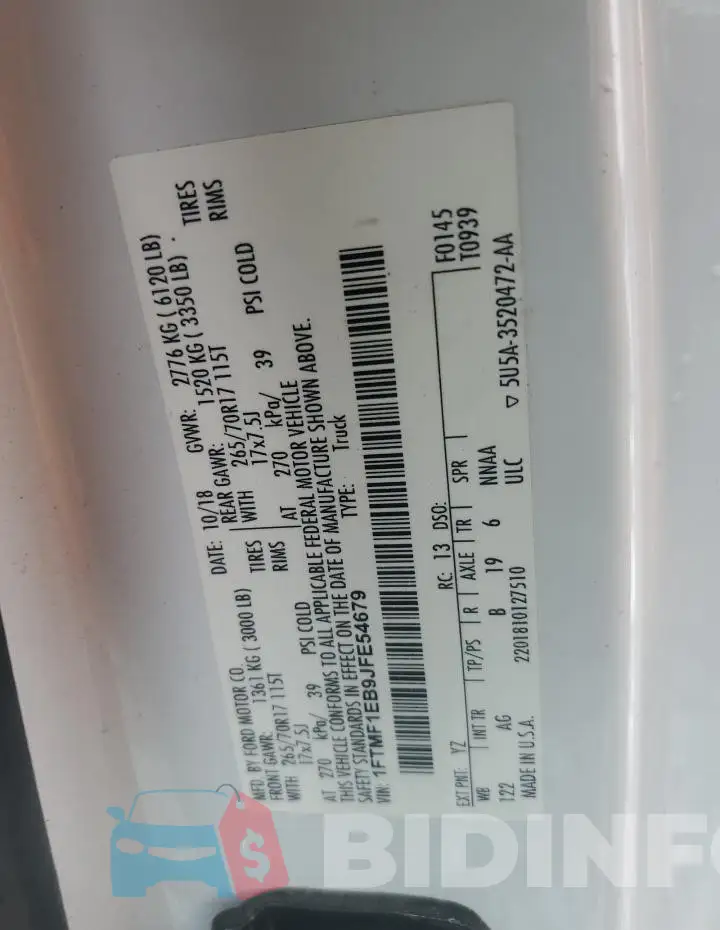 1FTMF1EB9JFE54679 Photo# 12