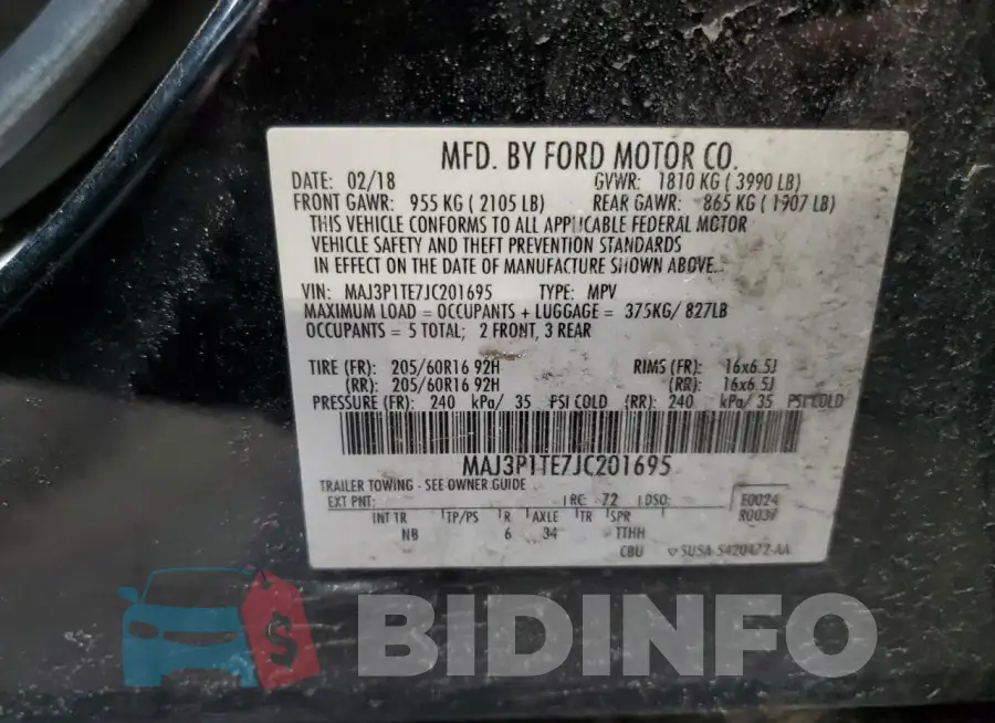 MAJ3P1TE7JC201695 Photo# 13