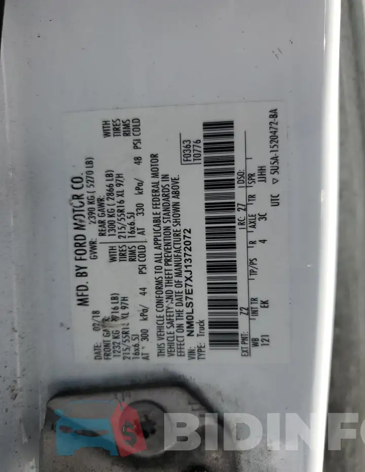 NM0LS7E7XJ1372072 Photo# 13
