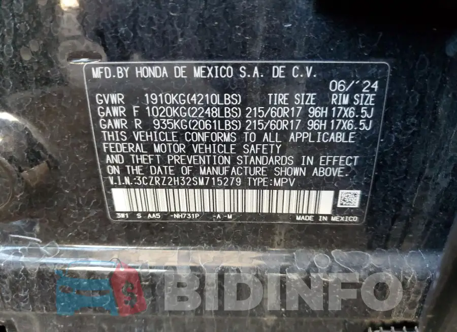 3CZRZ2H32SM715279 Photo# 12