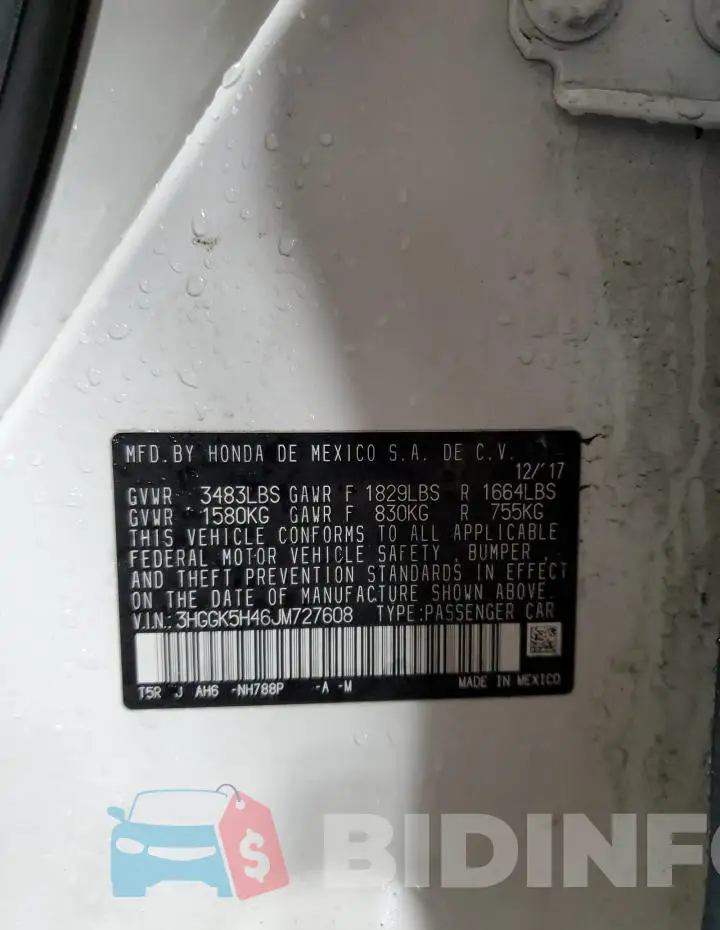 3HGGK5H46JM727608 Photo# 13