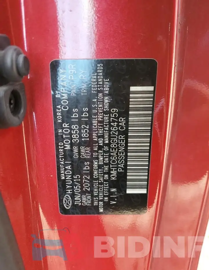 KMHTC6AE8GU264759 Photo# 13