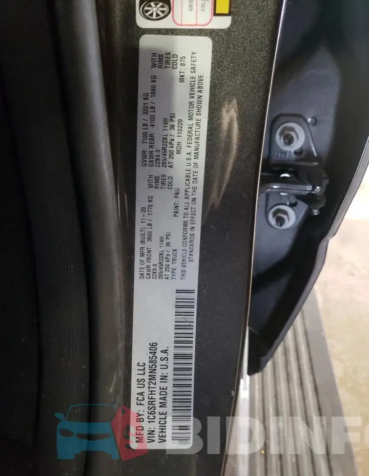 1C6SRFHT2MN585406 Photo# 12