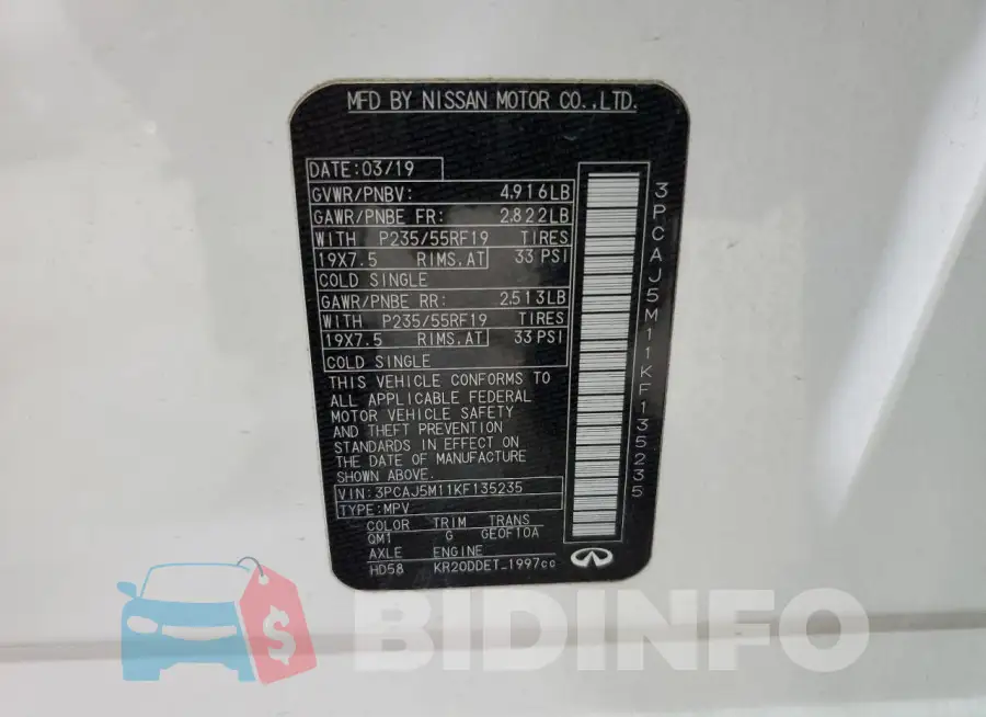 3PCAJ5M11KF135235 Photo# 14