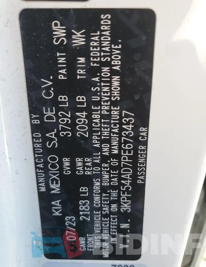 3KPF54AD7PE673437 Photo# 12