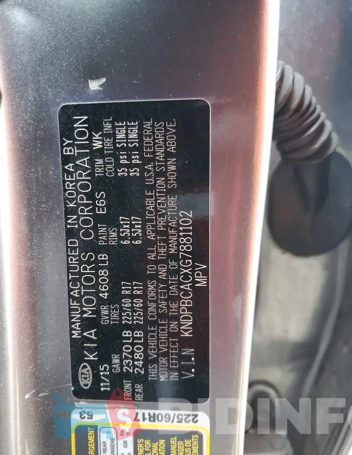 KNDPBCACXG7881102 Photo# 13