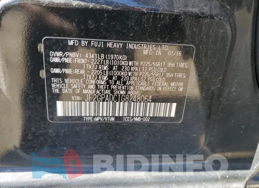 JF2GPADC1G8248064 Photo# 14