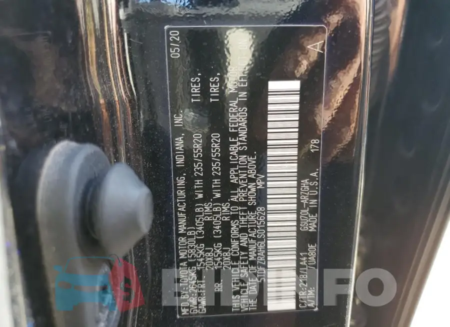 5TDFZRAH6LS015628 Photo# 14
