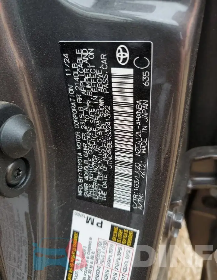 JTNC4MBE9S3241392 Photo# 12