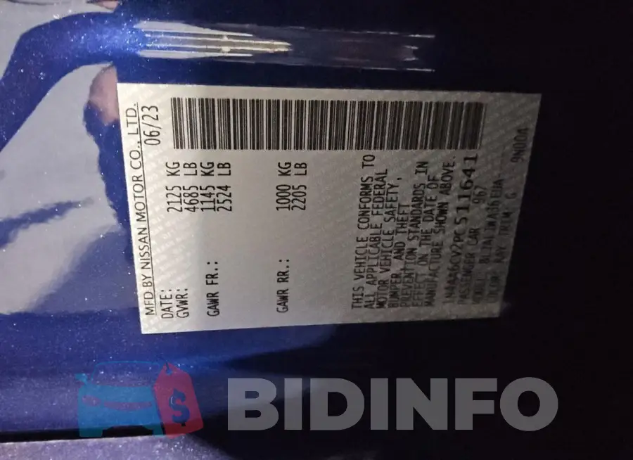 1N4AA6CV2PC511641 Photo# 12