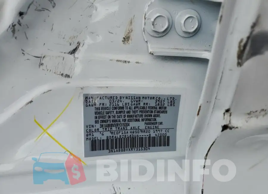 3N1AB8BVXRY315304 Photo# 12