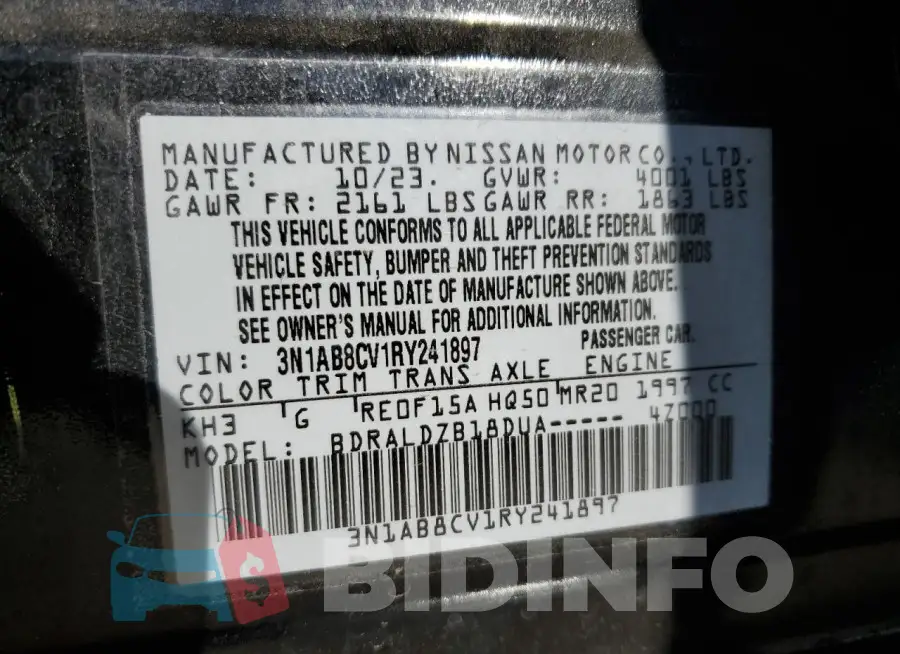 3N1AB8CV1RY241897 Photo# 13