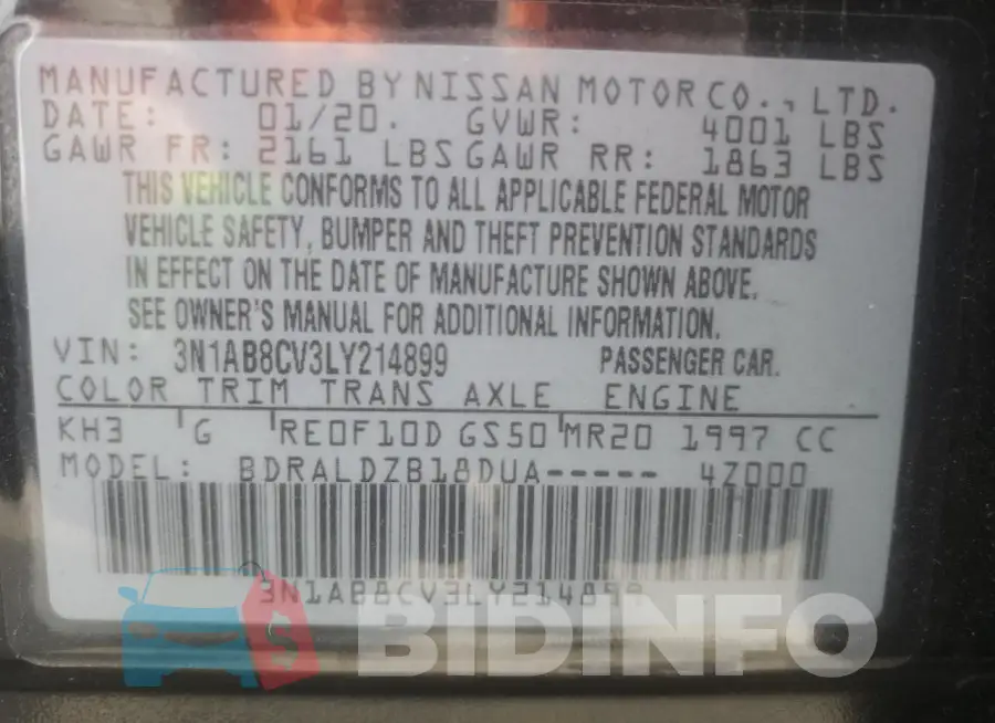 3N1AB8CV3LY214899 Photo# 12