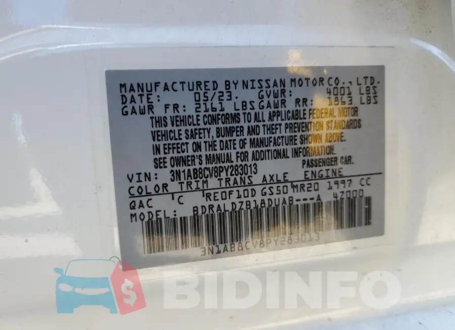3N1AB8CV8PY283013 Photo# 12