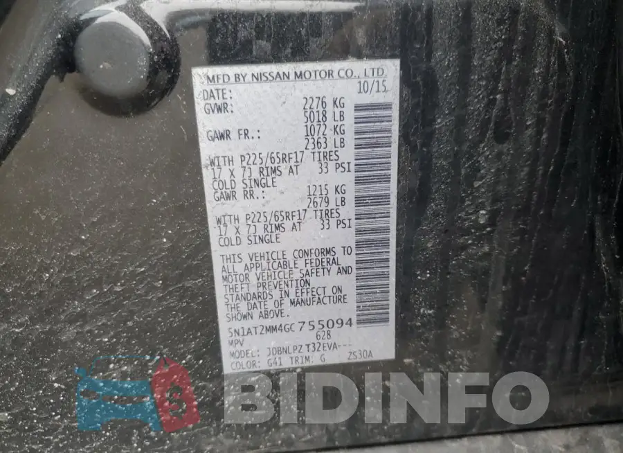 5N1AT2MM4GC755094 Photo# 14